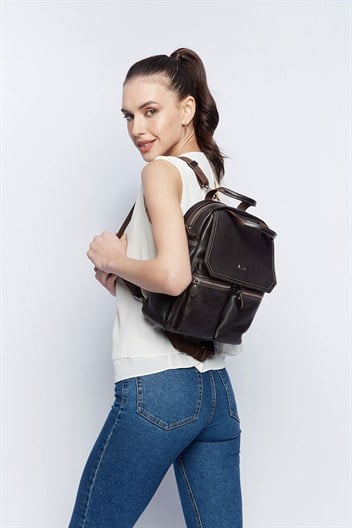 Genuine Leather Backpack Bags 902 4