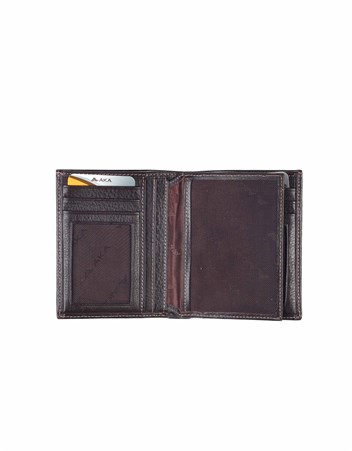 Aka Deri Kahverengi Erkek Cüzdanı 733 -4
