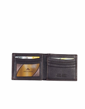 Aka Genuine Leather Mens Wallet 524 -4