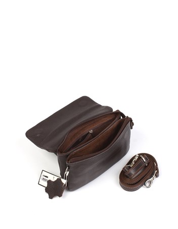 Aka Deri Kahverengi El ve Omuz Çantası 337 4