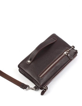 Aka Deri Kahverengi El ve Omuz Çantası 364 4