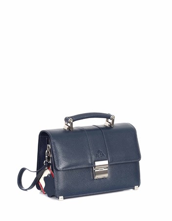 Aka Deri Lacivert Portföy Çantası 148 17