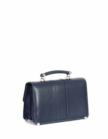 Aka Deri Lacivert Portföy Çantası 148 17