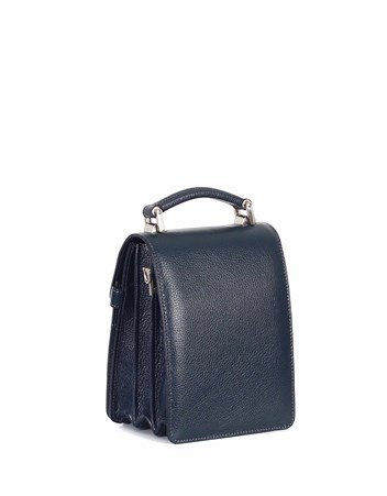 Aka Deri Lacivert Portföy Çantası 301 17