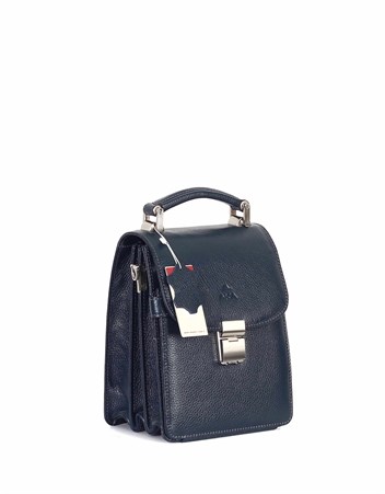 Aka Deri Lacivert Portföy Çantası 301 17