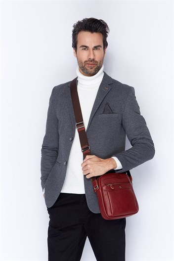 Genuine Leather Shoulder Bag 379 17