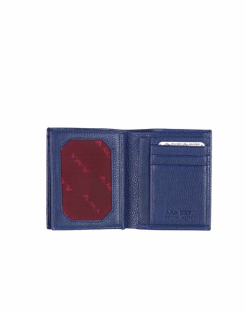 Aka Deri Mavi Erkek Cüzdanı 540 -69