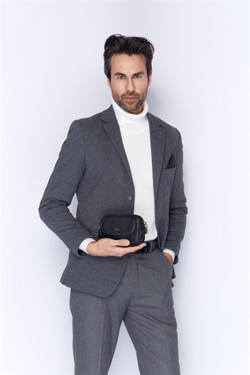 Aka Deri Siyah El Çantası 111 2