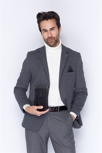 Aka Deri Siyah El Çantası 850 2