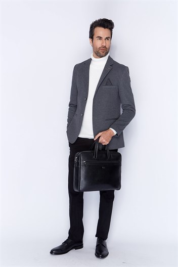 Aka Deri Siyah Laptop Evrak Çantası 253 2