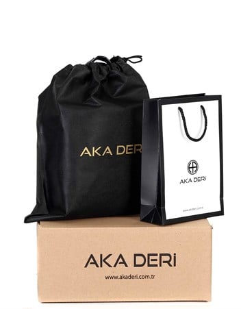 Aka Deri Siyah Sırt Çantası 332 2