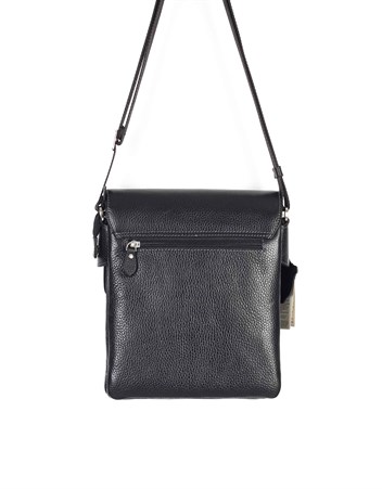 Aka Deri Siyah Omuzdan Askılı Çanta 360 2