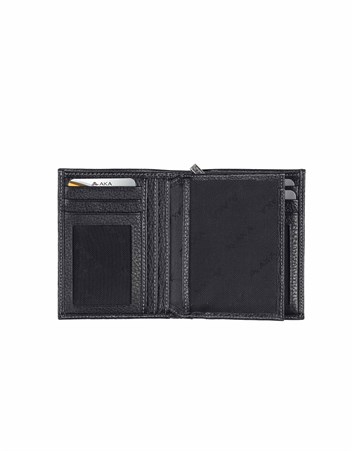 Aka Deri Siyah Erkek Cüzdanı 733 -2