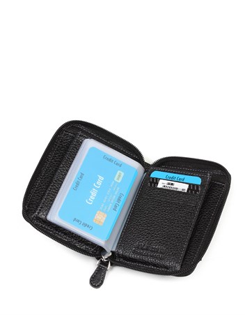 Aka Deri Siyah Erkek Cüzdanı 819 -2