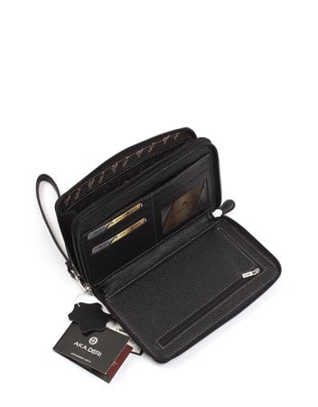 Aka Deri Siyah El Çantası 331 2