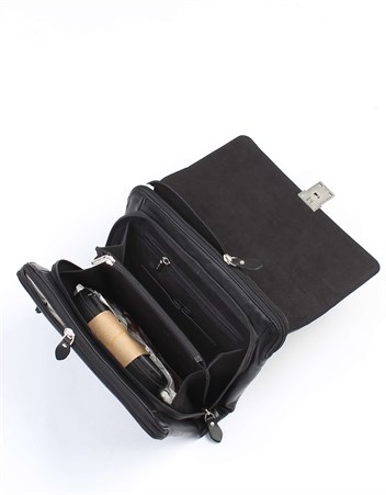 Floter Siyah Deri Portföy Çantası 350