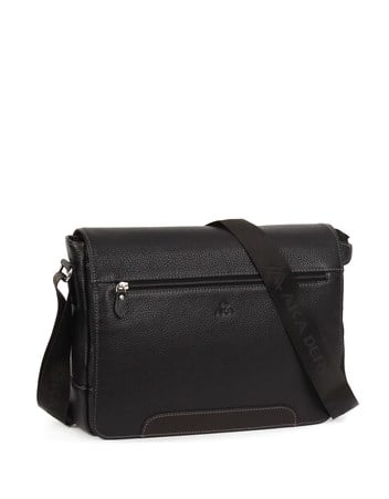 Aka Deri Siyah Omuzdan Askılı Çanta 385 2