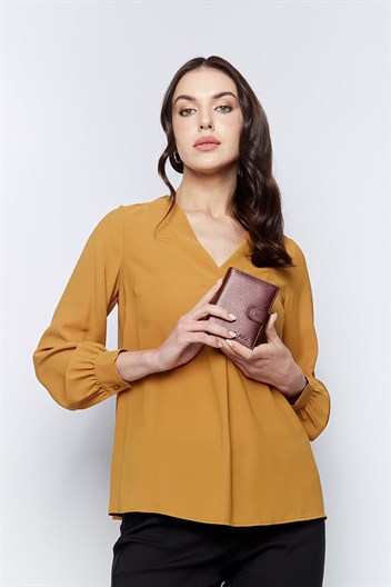 Aka Deri Kadın Cüzdanı 410 07