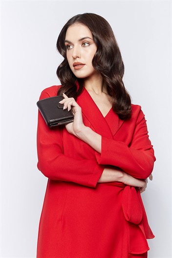 Aka Deri Kadın Cüzdanı 410 4