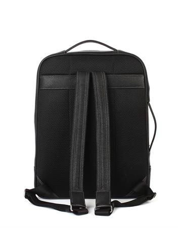 Hakiki Deri Siyah Laptop Sırt Çantası 908 2