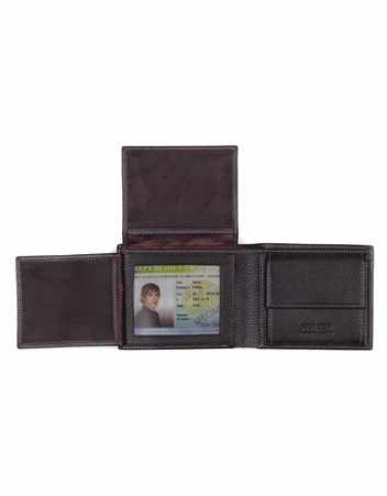 Aka Deri Kahverengi Erkek Cüzdanı 517 -4