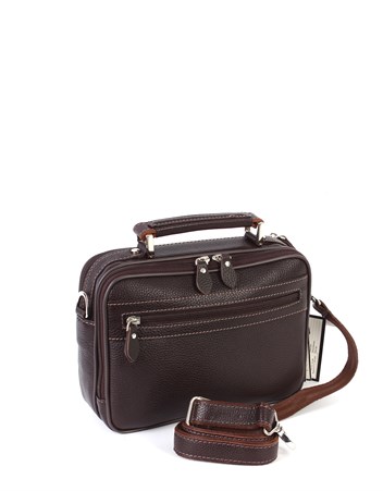 Kahverengi Deri Portföy Çantası 390 4