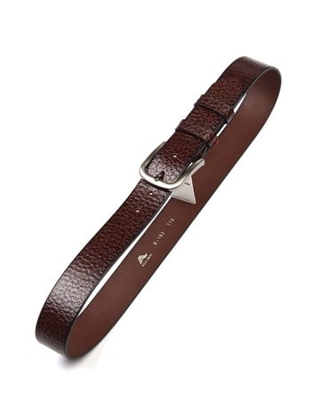 Kahverengi Hakiki Deri Spor Erkek Kemeri s193