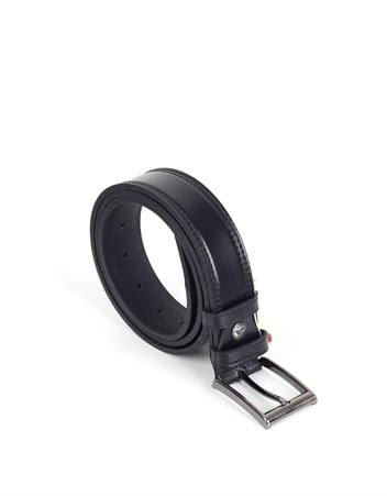 Siyah Klasik Spor Deri Kemeri s0387