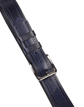 Lacivert Spor Deri Kemer s187