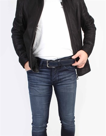 Lacivert Spor Deri Kemer s187