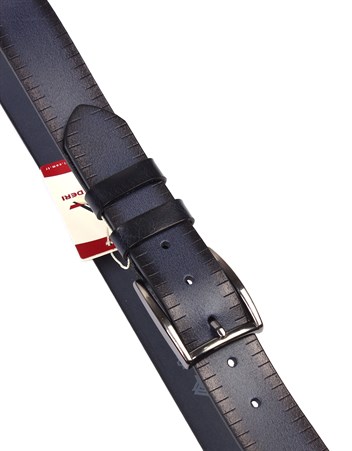 Lacivert Spor Deri Kemer s87