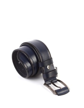 Lacivert Spor Deri Kemer sk062