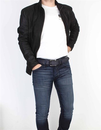 Lacivert Spor Deri Kemer sk062