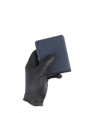 Aka Deri Lacivert Kartlık Cüzdanı 040 17