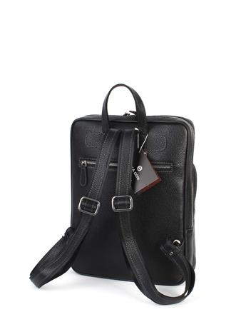 Orta Boy Siyah Deri Sırt Çantası 906 2