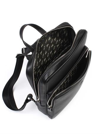 Orta Boy Siyah Deri Sırt Çantası 906 2