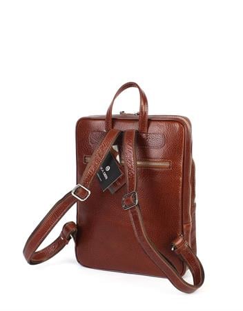 Orta Boy Taba Deri Sırt Çantası 906 63