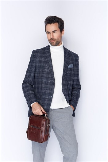 Aka Deri Kahve El ve Omuz Çantası 305 61