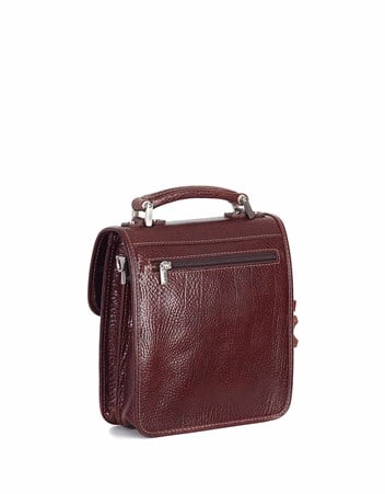 Aka Deri Kahve El ve Omuz Çantası 204 61