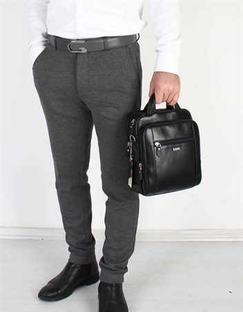 Aka Deri Kahve El ve Omuz Çantası 302 61