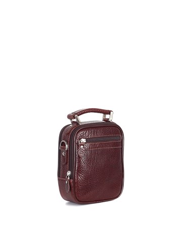 Parlak Kahve - Deri Portföy Çantası 342