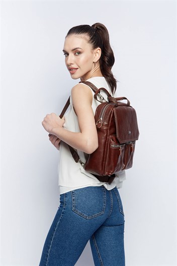 Genuine Leather Backpack Bags 902 61