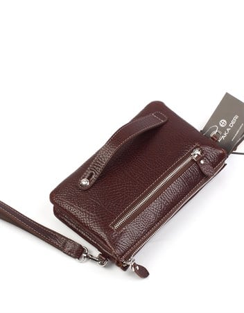 Aka Deri Kahverengi El ve Omuz Çantası 364 61