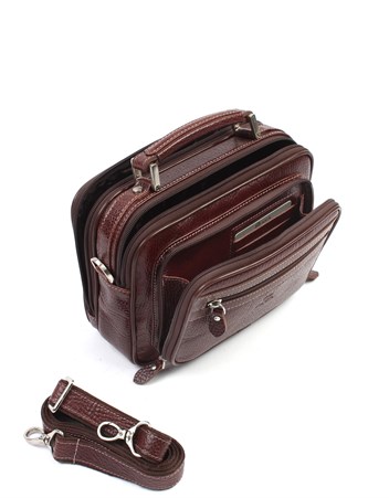 Parlak Kahve - Deri Portföy Çantası 318