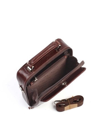 Parlak Kahve - Deri Portföy Çantası 375