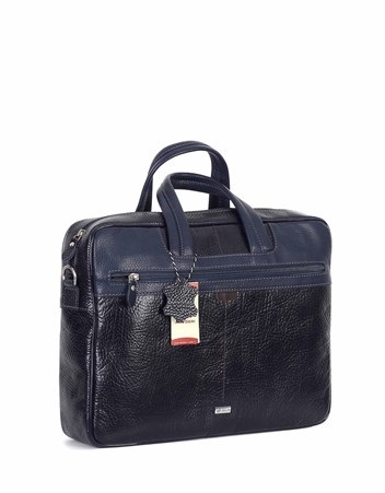 Aka Deri Lacivert Laptop Evrak Çantası 253 62