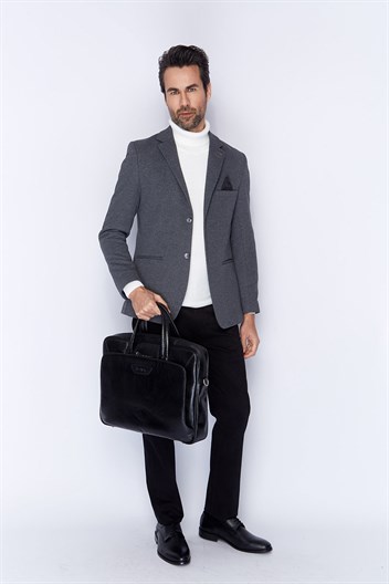 Aka Deri Siyah Laptop Evrak Çantası 246 60