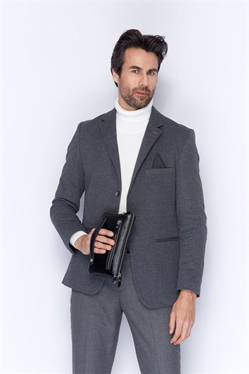 Aka Deri Siyah El ve Omuz Çantası 364 60