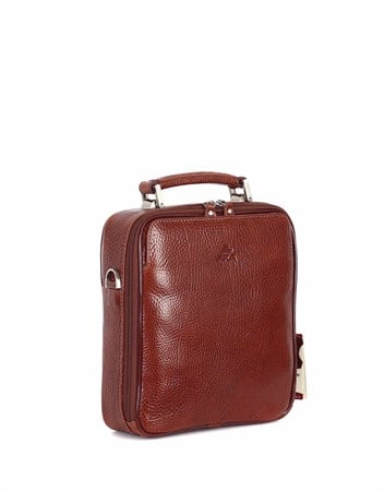 Parlak Taba - Deri Portföy Çantası 375