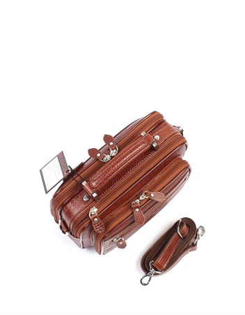 Parlak Taba - Deri Portföy Çantası 318